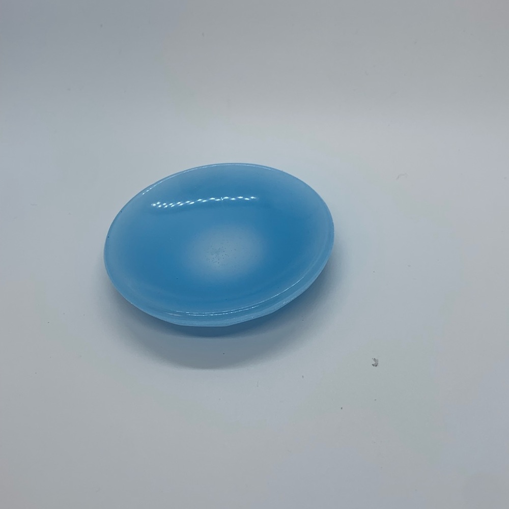 Blue resin ash tray